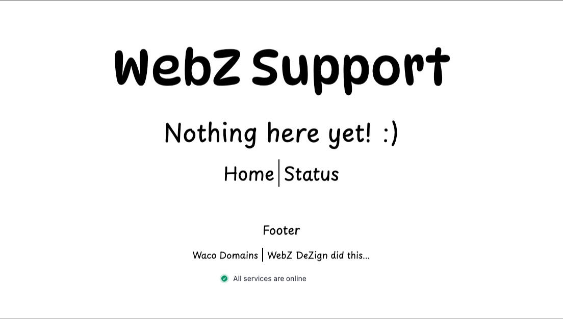 WebZ Support